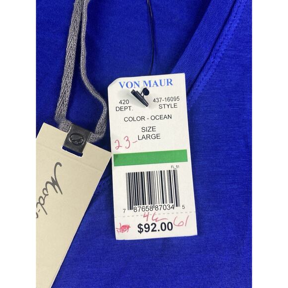 Mod-o-doc Large Cotton Modal Spandex Jersey Flyaway Layered T-Shirt Dress NWT - Picture 9 of 15